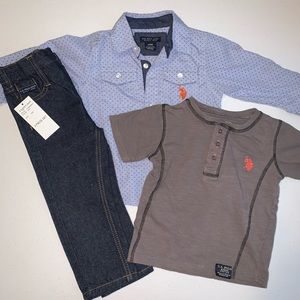 NWT U.S. POLO ASSN. 24m Outfit
